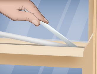 Using the applicator to start the installation process