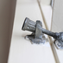 A finished window with gaps sealed using Gapseal