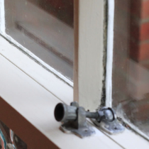 A finished window with gaps sealed using Gapseal