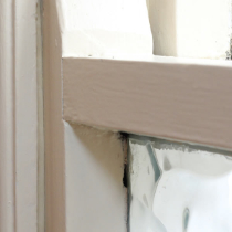 A finished window sealed using Gapseal